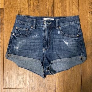 High Waisted Jean Shorts